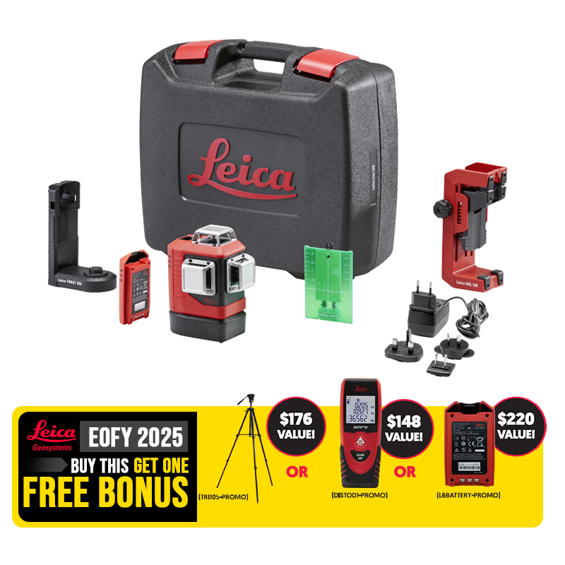 Leica LINO L6GS-1 Li-ion 3x360° Green Beam Multi Line Laser Combo Kit With Soft Case