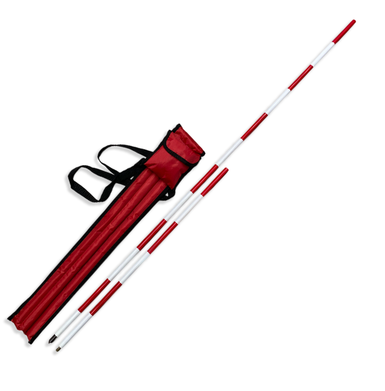 Laserman Ranging Pole 2x1m with 20cm Graduations