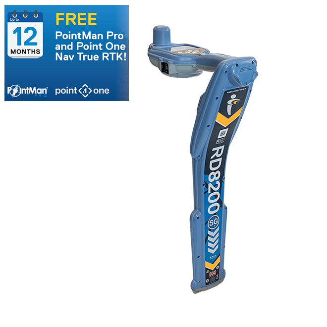 RadioDetection RD8200SG FCC Locator with Battery Pack and Mains Charger and AU Lead