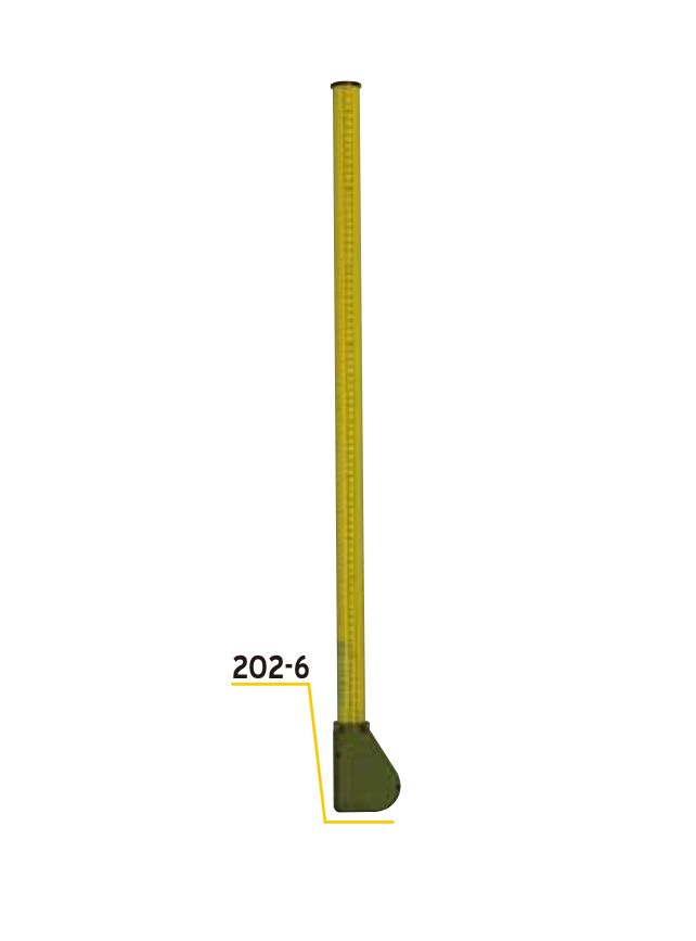 Senshin 6m Fibreglass Measuring Pole with Flat Standard Top