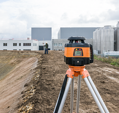 geo-FENNEL FL 150H-G (LC 3R) Dual Grade Rotating Laser Level with FR 77-MM Laser Receiver