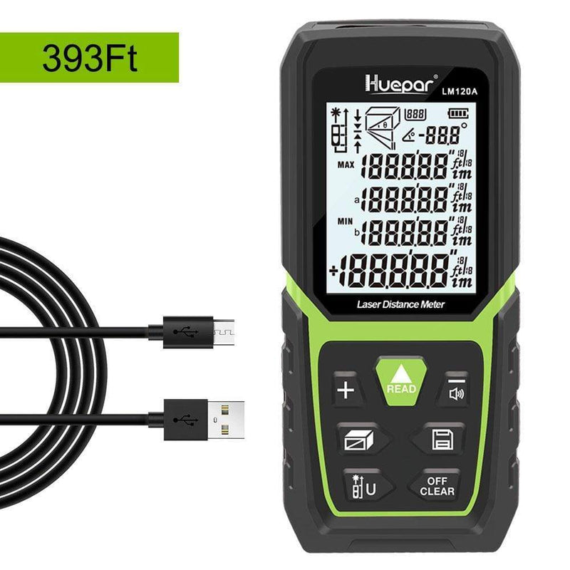 Huepar laser distance meter high accuracy multi-measurement modes LM120