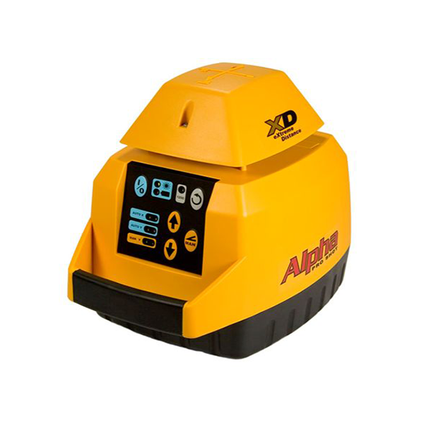 Pro Shot Alpha XD Rotating Laser Level with R8 Laser Receiver